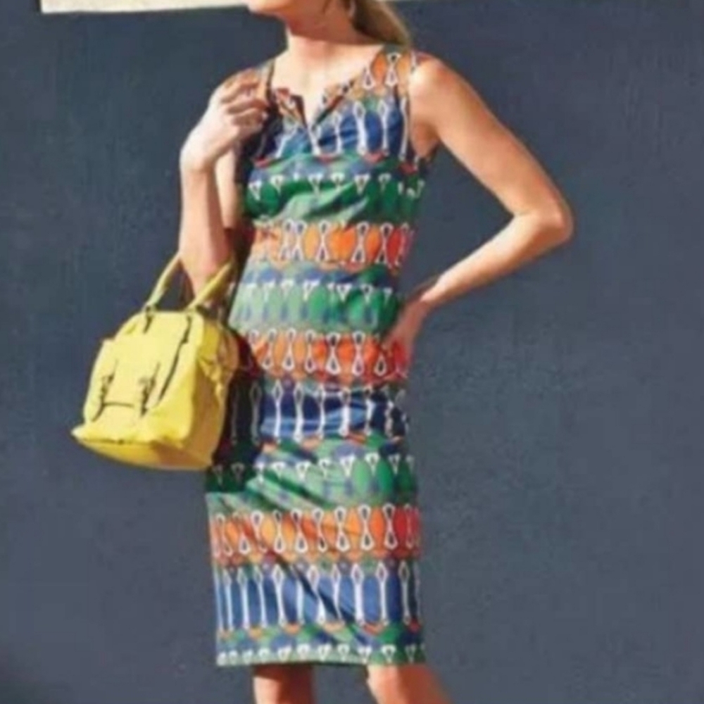 Boden Newbury Color Block Sheath Sleeveles Dress